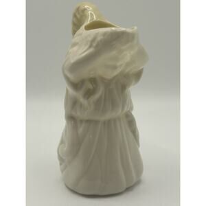 Vintage Delicate Bone China Belleek Undine Maiden Girl Pitcher Creamer 5”